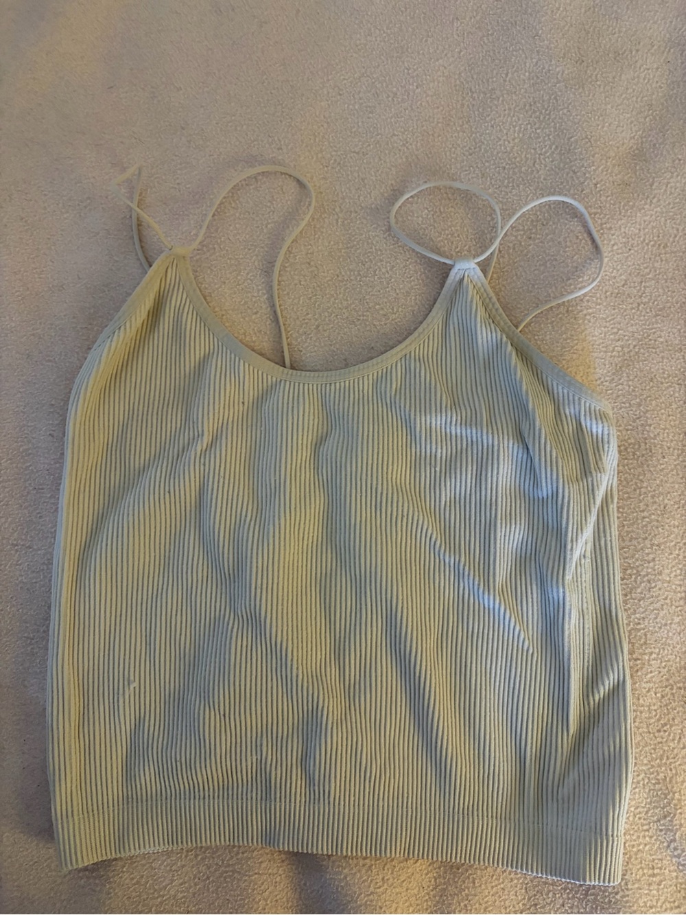 New Mix Light Sage Ribbed Camisole Tank